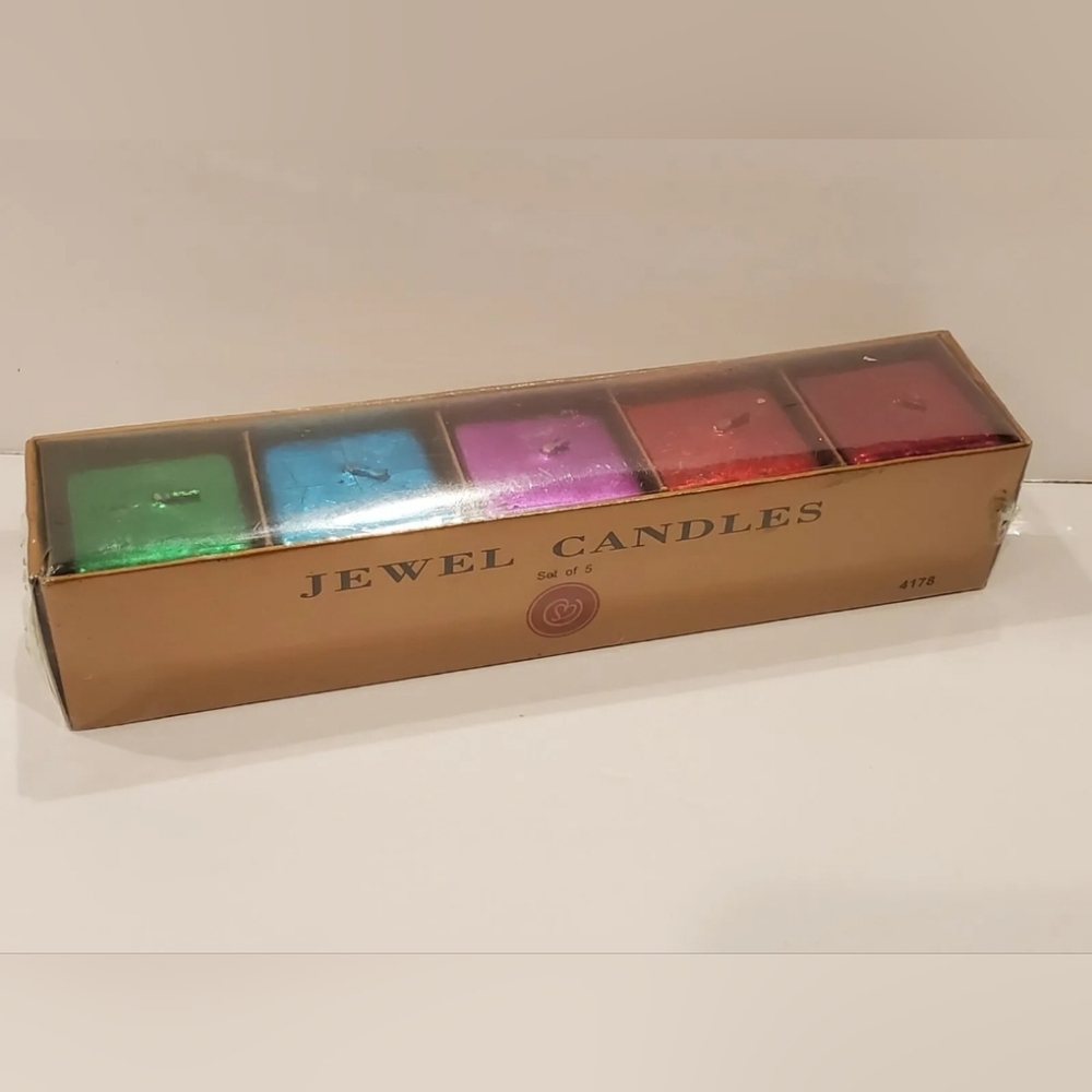 JEWEL CANDLES SET OF 5 Kathryn Beich Sealed NIB